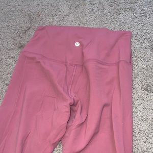 Pink lululemon align cropped leggings